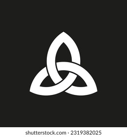 Celtic trinity knot. Vector illustration. Stock picture.