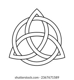 Celtic trinity knot. Vector illustration. EPS 10.