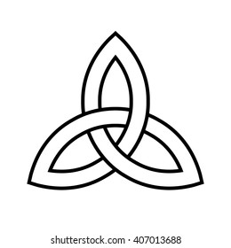 Celtic trinity knot . Vector illustration