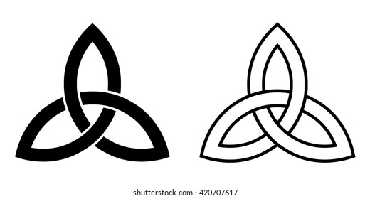 Celtic trinity knot . Vector illustration