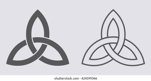 Celtic trinity knot . Vector illustration