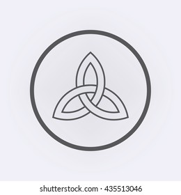Celtic trinity knot . Vector illustration