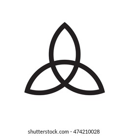 Celtic trinity knot. Vector illustration.