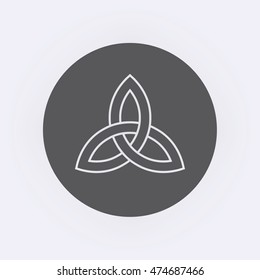 Celtic trinity knot . Vector illustration