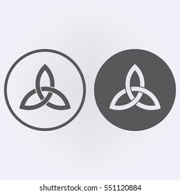 Celtic trinity knot . Vector illustration