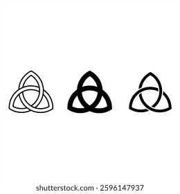 Celtic Triquetra Symbol – Three Variations