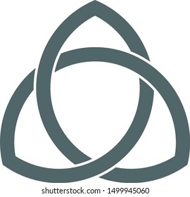 Celtic trnity knot icon. Vector illustration
