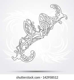 Celtic vector art-collection on a white background.