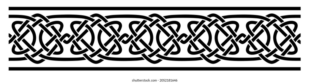 Celtic vector ornament. Isolated on a white background. Big size.