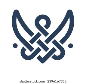 Celtic weave and knot sign