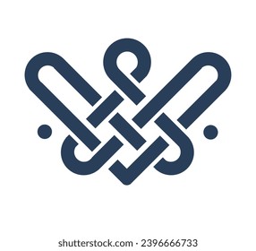 Celtic weave logo. Celtic pattern