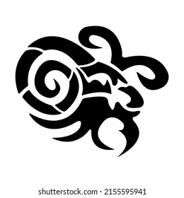Celtic Zodiac Tattoo Aries On White Stock Vector (Royalty Free ...