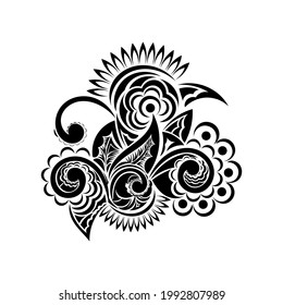 Celtics round ornament. Good for logos, prints and postcards. Isolated on white background. Vector illustration