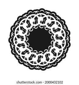 Celtics round ornament. Good for logos, prints and postcards. Isolated on white background.