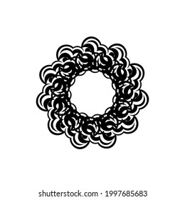 Zellige um die Ornamente. Gut für Menüs, Tattoos, Drucke und Postkarten. Vektorgrafik