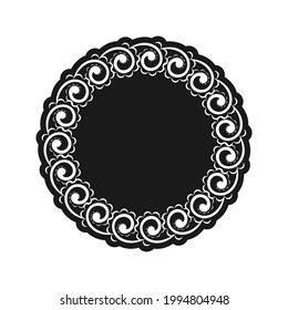 Celtics round ornament. Good for tattoos, prints and postcards. Vector illustration