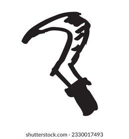 Celurit knife doodle drawing marker style
