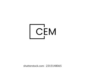 LETTRE CEM Illustration Vectorielle Création Logo Initiale