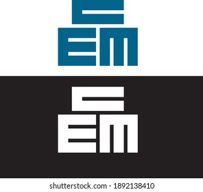 Logo de lettre CEM.logo créatif uniquement pour votre entreprise