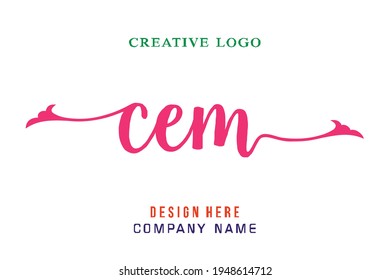 Le logo de lettrage CEM est simple, facile à comprendre et faisant autorité