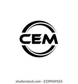 Conception du logo CEM, Inspiration pour une identité unique. Élégance moderne et design créatif. Filigrer votre réussite avec le logo Striking this