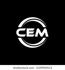 Conception du logo CEM, Inspiration pour une identité unique. Élégance moderne et design créatif. Filigrer votre réussite avec le logo Striking this