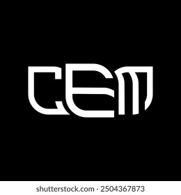 Logo CEM design, logo CEM simple et moderne. CEM conception alphabet luxueux  