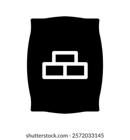 cement bag icon color editable