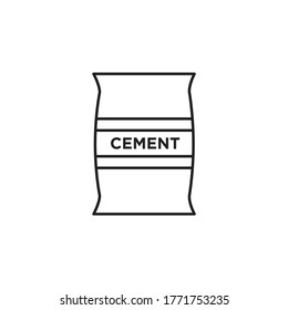 Zement-Tasche-Icon-Design. Vektorgrafik