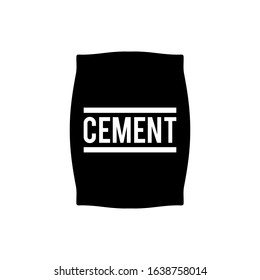 Cement Bag Icon Vector Trendy