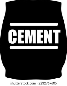 Icono de bolsa de cemento vector de moda en fondo blanco..eps
