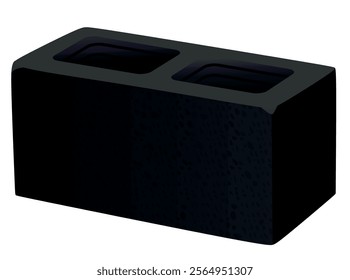 Cement  block brick. vector illustration