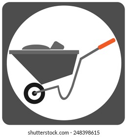 Cement cart icon