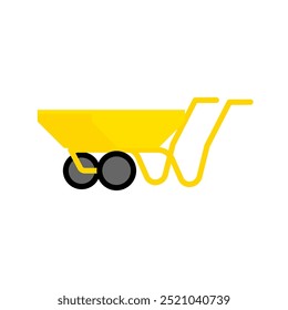 cement cart illustration on isolated background.