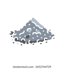 Icono plano de color de cemento para proyectos digitales e impresos. Materiales de construcción. Iconos limpios mínimos para App y Sitios web. Iconos modernos y sencillos para UI UX y branding