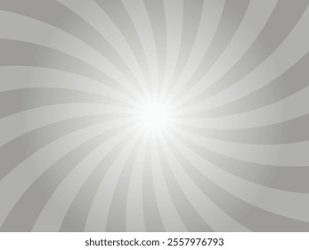 Cement gray comic sunburst background. abstract sunburst background design template. sun rays cartoon illustration. Swirl, spiral, spinning sunburst background pattern. 