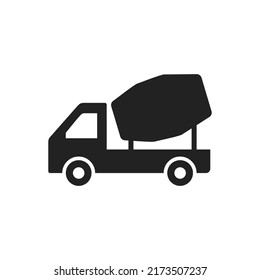 cement grinder truck icon vector  svg