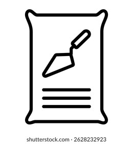 cement icon in outline style