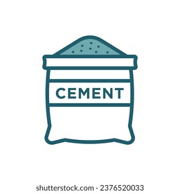 plantilla de diseño de vectores de icono de cemento simple y limpio