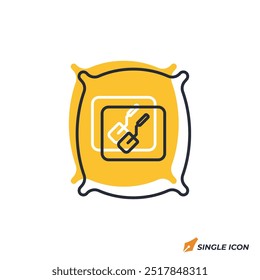 cement icon vector illustration. cement symbol isolated on white background