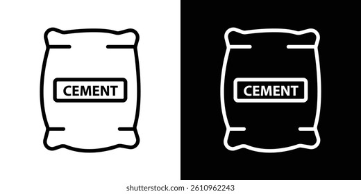 Cement icon Vector isolated outline drawing.