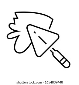 Cement-Line-Symbol, Concept-Zeichen, Umriss-Vektorillustration, Linearsymbol.