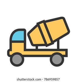 Cement Mixer Icon