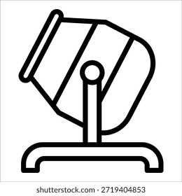 Elemento del icono del mezclador de cemento para el diseño