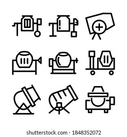 cement mixer icon or logo isolated sign symbol vector illustration - Collection of high quality black style vector icons
