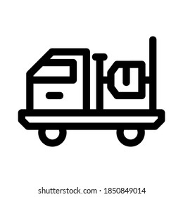 cement mixer icon or logo isolated sign symbol vector illustration - high quality black style vector icons
