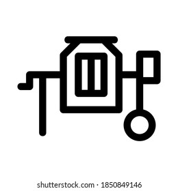 cement mixer icon or logo isolated sign symbol vector illustration - high quality black style vector icons
