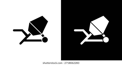 Icono de mezclador de cemento. Pictograma simple de alta calidad. Estilo sólido moderno