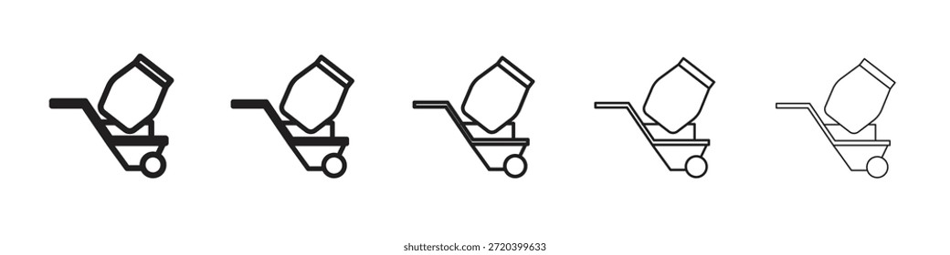 Cement mixer icon vector design element vector eps 10