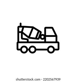 Cement Mixer Icon Vector Illustration